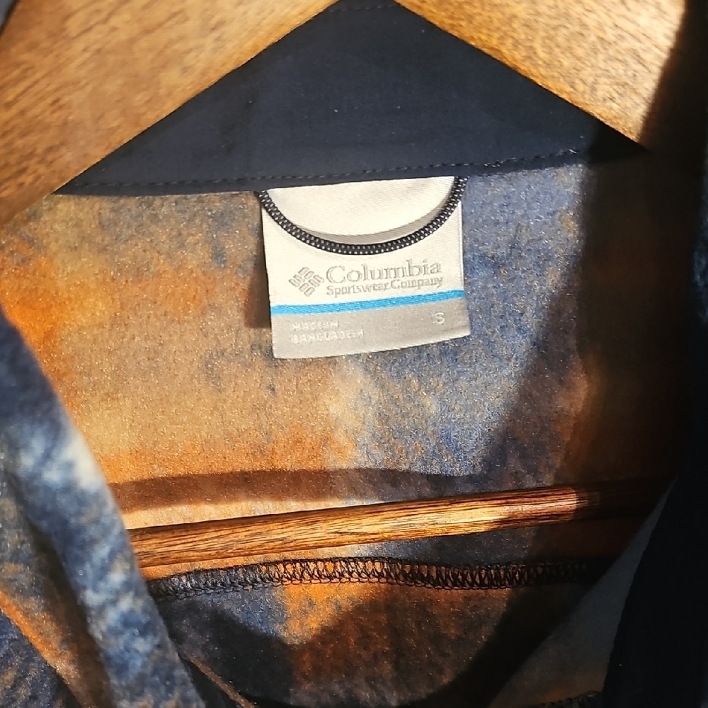 Columbia- Men's Steens Mountain Printed Shirt Jacket. Size S. Snap Up - Picture 4 of 10